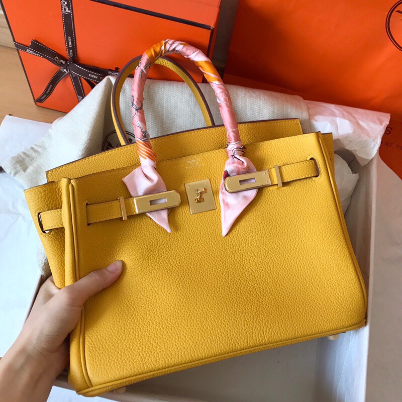 Hermes Birkin 35CM Togo Leather Handbag Yellow